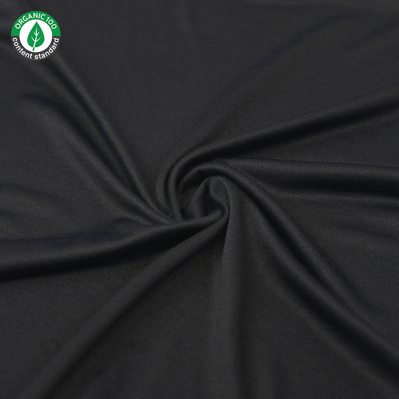 Organisk bambus/polyester Jersey stof